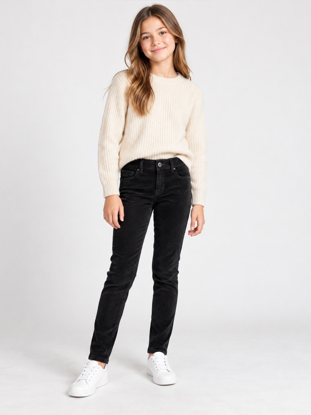 The Children’s Place Girls Black Corduroy Skinny Pants
